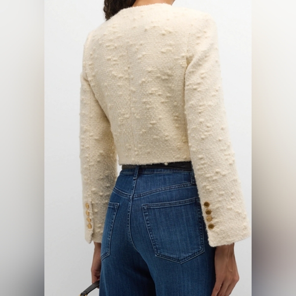 FRAMECropped Button-Front Jacket - Picture 3 of 4